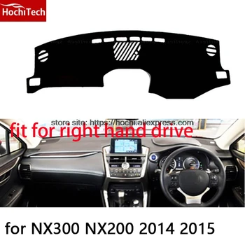 

For lexus NX300 NX200 right hand drive dashboard mat Protective pad black Red car-styling Interior Refit sticker Mat products