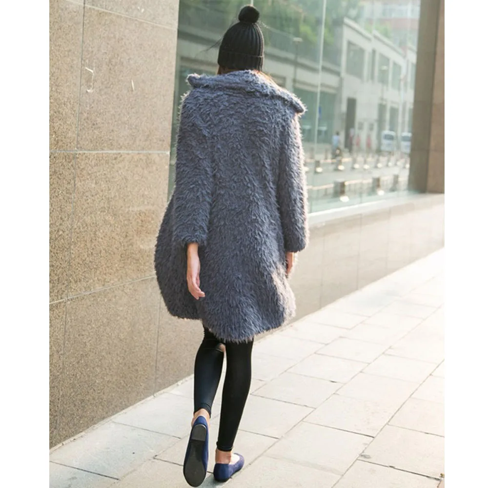 2016 New European Fashion Style Women Coat Long Design Lady Autumn Winter Out Wear Clothing Wide Waisted Full Sleeve Coat CT-01