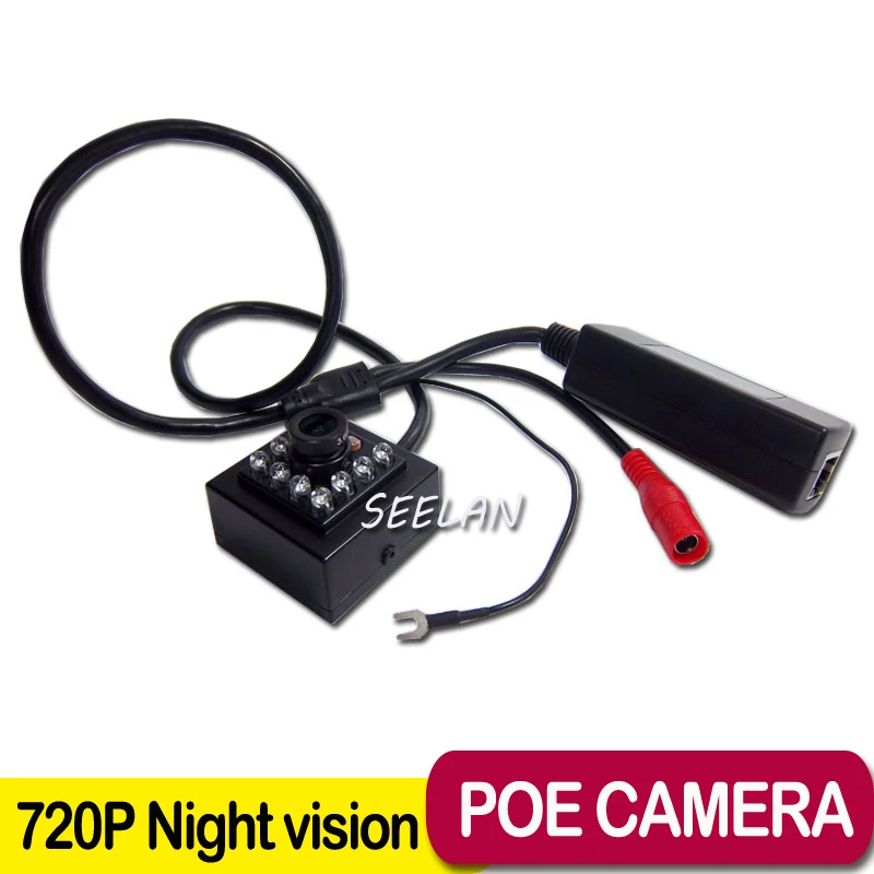 

720P 940nm Ir Leds Night Vision 1.0MP Onvif Cctv Ir Mini Ip Camera Infrared IR Cut POE CAMERA for 10Pcs Invisible 940nm Leds