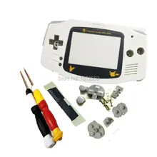 Лучшие продажи ограниченная PokemonVersion белый цвет для Nintendo dogbagameboyadvance консоль замена корпуса w/X/Y отвертки