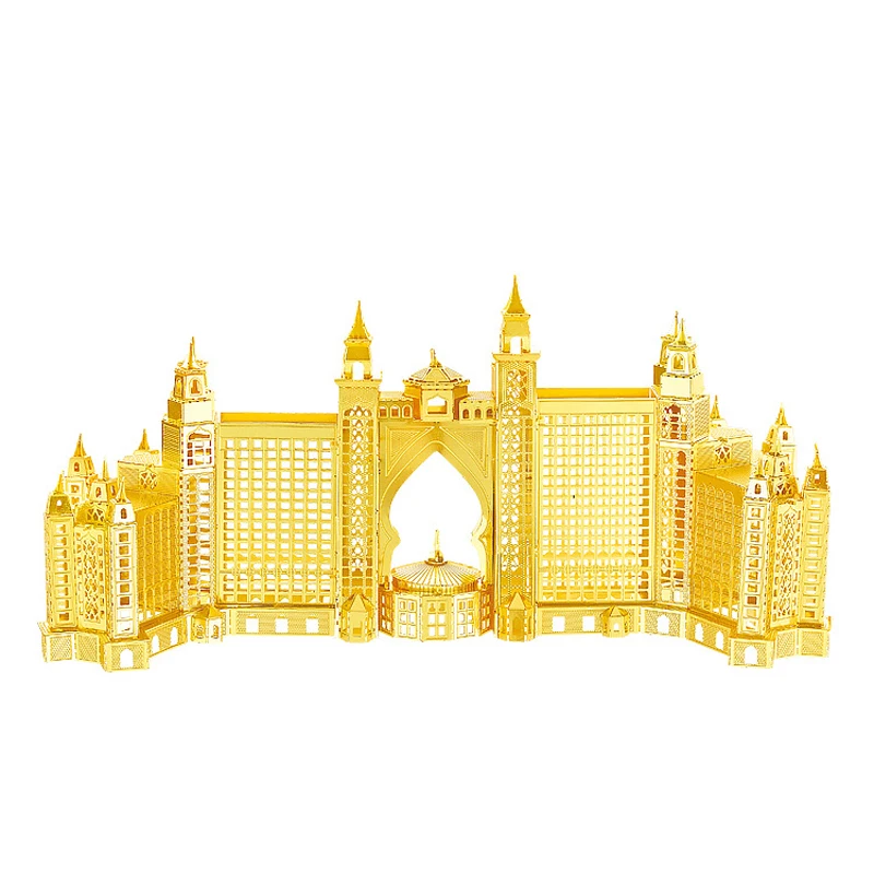 3D металлическая головоломка модель здания сделай сам лазерная резка сборка
