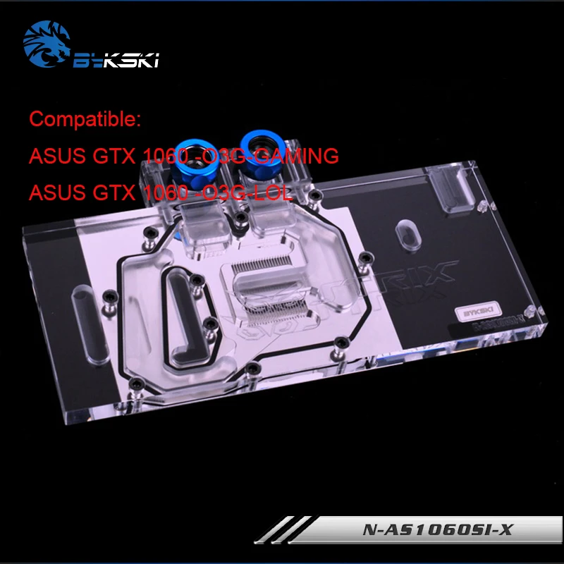  Bykski Full cover gpu cooler for ASUS GTX 1060 O3G GAMING/ASUS GTX 1060 -O3G-LOL gpu water cooling 