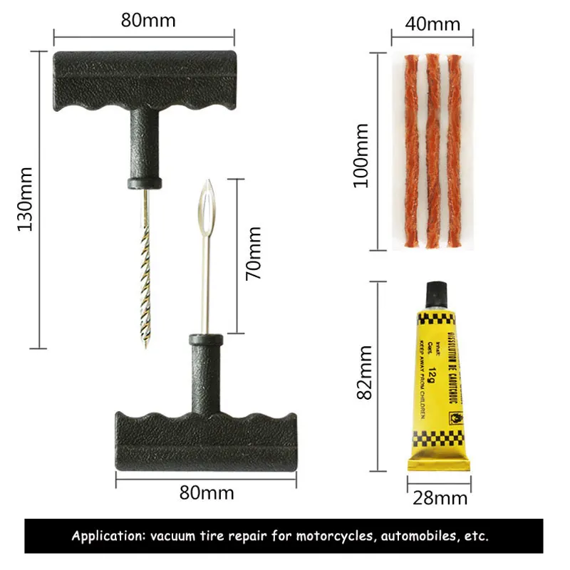 Car repair tools Emergency tire repair tools kit Car/Truck/Moto tubeless tire piercing plug repair tool kit tool auto parts Car repair tools Emergency tire repair tools kit Car/Truck/Moto tubeless tire piercing plug repair tool kit tool auto parts