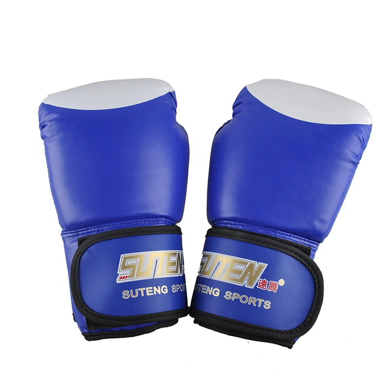 2017 Лидер продаж SUTEN тренировка, бой песком боксерские перчатки из искусственной кожи кикбоксинг, MMA Санда перчатки Белый Топ Дизайн 3 цвета