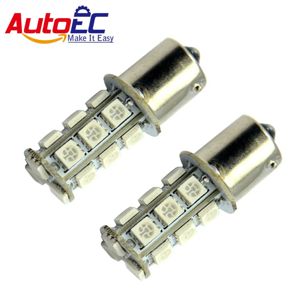 

AutoEC 10pcs 1156 1157 18 smd 5050 led BA15S BAY15D P21W Car Turn signal brake stop light 6 color available #LF04