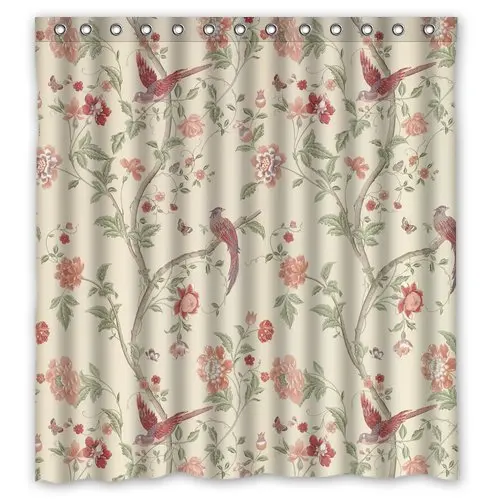 Custom Curved Stripe Series Waterproof Polyester Shower Curtain Liner Black Whitein Shower