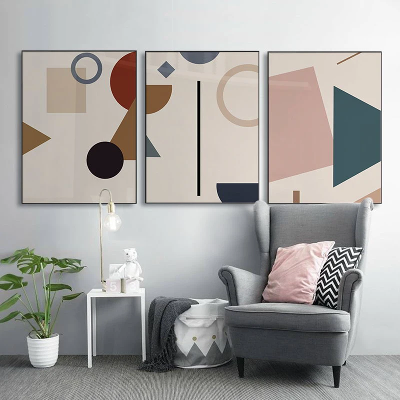 

Buzart abstract pattern picture for Children's room decoration wall canvas prints paintings No Frame