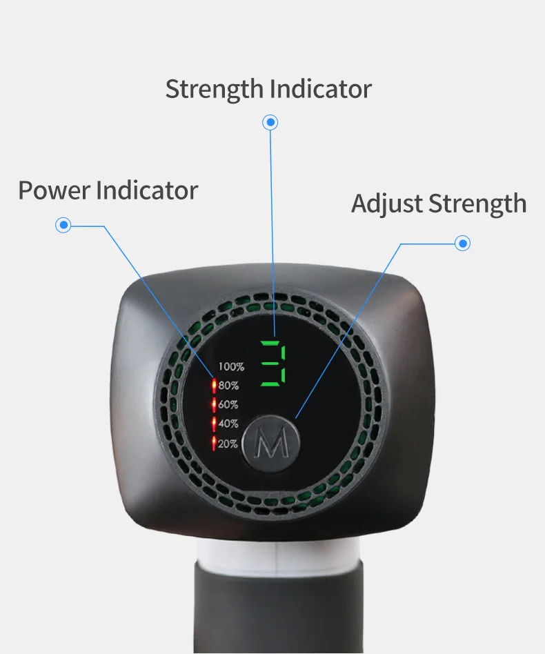 Jinkairui Newest Electric Massage Gun with Vibration Body Massage 5 Modes Rechargeable Large Capacity Relieve Pain As Cool Gift3