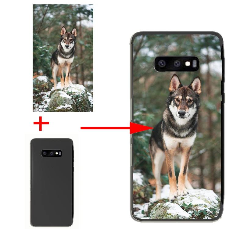 

Soft Silicone Accessories Photo Cover Customized Design Phone Case For Samsung Note 8 9 S8 s9 S10 PLUS Lite A6 PLUS 2018