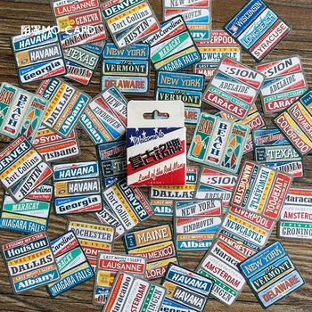 

45PCS/box New Cute Retro Nameplate Diary Paper Lable Stickers Crafts And Scrapbooking Decorative Lifelog Sticker DIY Stationery