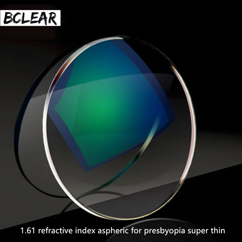 BCLEAR 1,61 линзы из смолы с индексом оптические линзы UV400 с отражающим покрытием оптические очки для дальнозоркости чтения тонкое качество