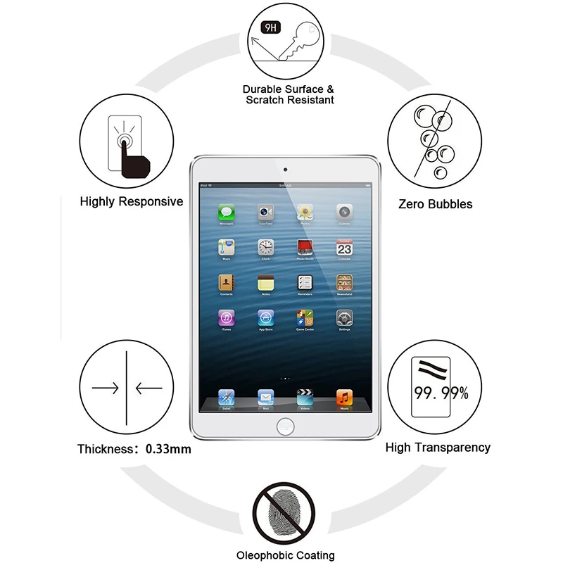 2 шт. Экран протектор Закаленное Стекло для нового iPad 9,7 дюймов защитная пленка на экран Стекло для iPad стекло