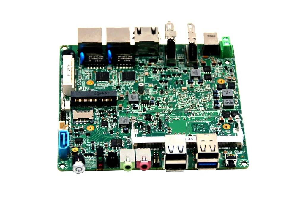 Очень дешевый Bay trail двойной Lan четырехъядерный материнская плата J1900 nano itx RS232