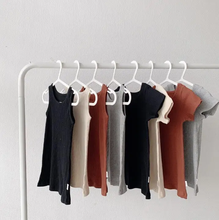 

2019 New Arrival Girls T-Shirt Cotton Summer Short Sleeve Girls Top 1-6t PV385