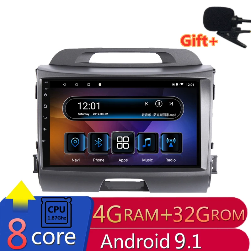 Cheap 9" 4G RAM 2.5D IPS 8 CORE Android 9.1 Car DVD Multimedia Player GPS for KIA Sportage R 2011 2012 2013 2014 2015 radio navigation 0 Cheap 9" 4G RAM 2.5D IPS 8 CORE Android 9.1 Car DVD Multimedia Player GPS for KIA Sportage R 2011 2012 2013 2014 2015 radio navigation 0