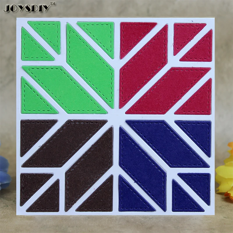 Classic Card Cover Geometry Photo Album DIY Metal Die cutting Dies For DIY Scrapbooking Photo