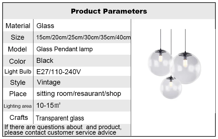 Стеклянная Подвесная лампа E27 для гостиной/столовой/спальни, современное освещение, винтажный шнур, подвесные светильники, светодиодный прозрачный стеклянный шар