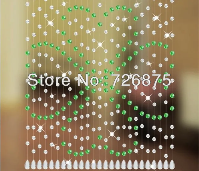 Wholesale bead curtain Crystal bead curtains for doorway,window and others hanging handmade bead