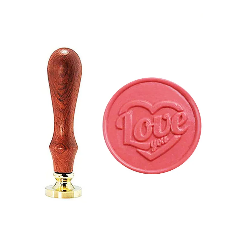 Love You воск печать штамп Свадебные приглашения подарочный набор - Цвет: 1 wax seal stamp