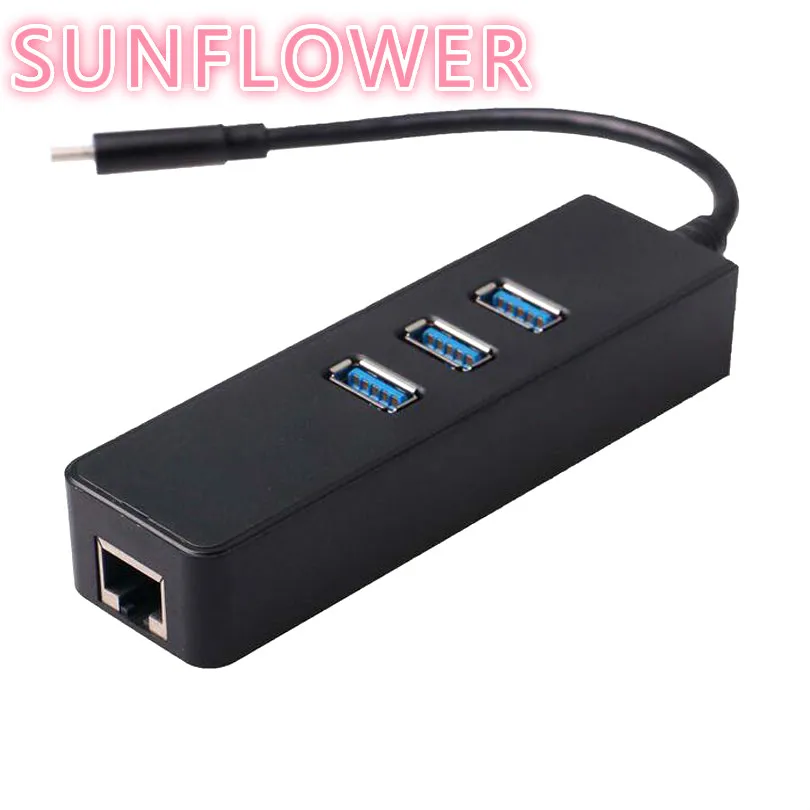 

SUNFLOWER BRAND Type-c to HUB USB3.0 network card