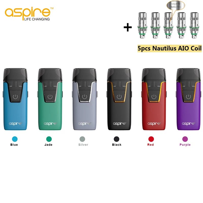 Оригинальный комплект Aspire Nautilus AIO батарея 1000 мАч емкость 4 5 мл набор для вейпа