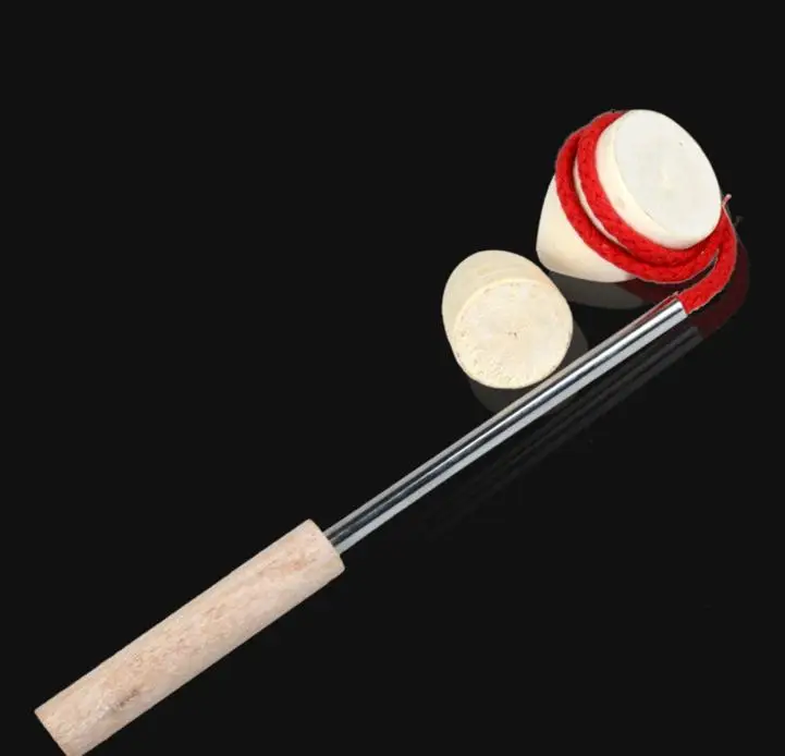 1pc/pack children wooden spinning tops with handle and rope/ Kids Child
