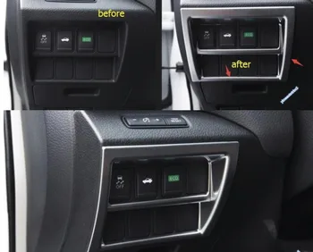 

Lapetus Car Styling Head Lights Switch Frame Molding Interior Trim 1 Pcs For Nissan Teana / Altima 2013 2014 2015 2016 2017 ABS