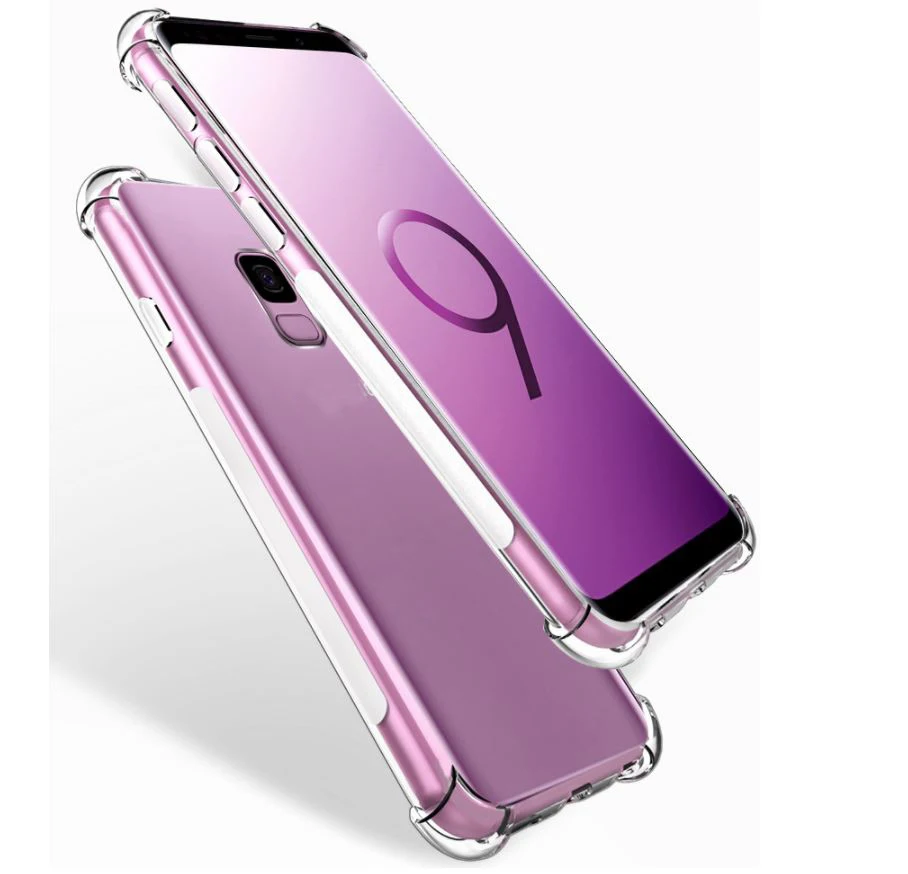 160 шт. DHL Оптовая продажа для Samsung S6 S7 edge S8 S9 plus чехол противоударный прозрачный