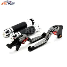 CNC Handlebar Motorcycle Handle Bar Grips Adjustable Clutch Brake Levers For YAMAHA YZF R1 YZF-R1 02 03 YZF R6 99 00 01 02 03 04