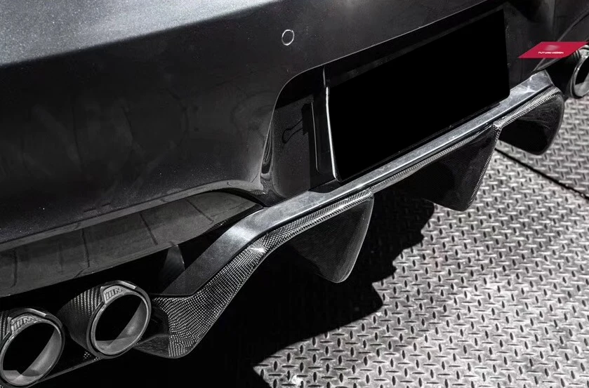 BMW M6 F06 F12 F13 V-Style Rear Diffuser Carbon 6