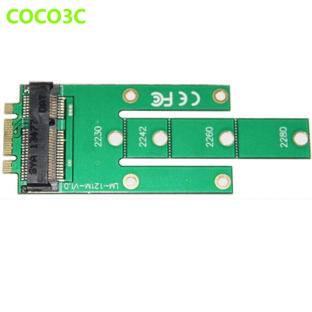Adaptador de Slot Ngff para Msata M.2 b Mais m Chave para Mini Pcie Sata Ssd Placa Conversora de Interface Cartões para acréscimos - Imagem 2