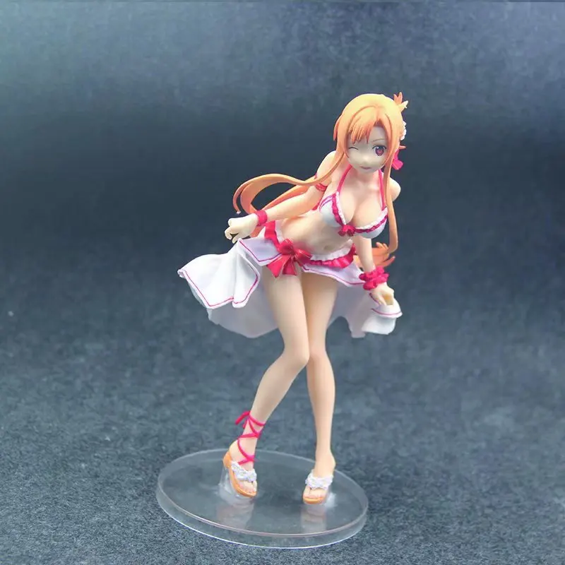 Аниме Sword Art Online SAO Yuuki Asuna сексуальный купальник Ver. 1/7 Масштаб Окрашенные ПВХ