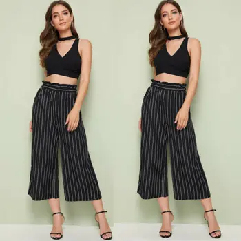 

US Women Baggy Harem Pants Hippie Wide Leg Gypsy Yoga Boho Long Palazzo Trouser