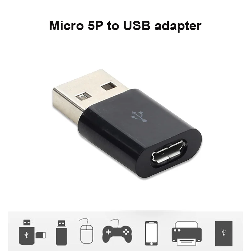 

Etmakit USB Male to Micro USB Female OTG Adapter Converter Data Charger for Phone Tablet PC NK-Shopping