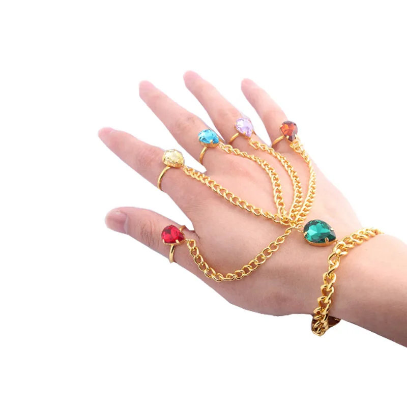 

The Avengers Infinity Gauntlet Stone Gem costume Thanos charm Bracelet The Black Widow Bangle Star Lord Baby Groot wristlet