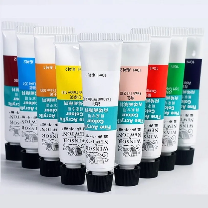 WINSOR & NEWTON 12/18/24 цветов акриловые краски художественная Живопись принадлежности 10