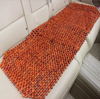 

Car Wooden beads cushion Wooden Bead Seat Cushion Summer Mat Back Massage Pad Back Row Single Seat Cover