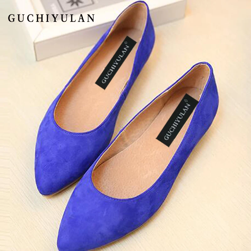 Goede Lente Herfst Mode Instappers 100% Echt Lederen dames Schoenen Soft Casual Platte Schoenen Vrouwen Flats ballerines femme chaussures