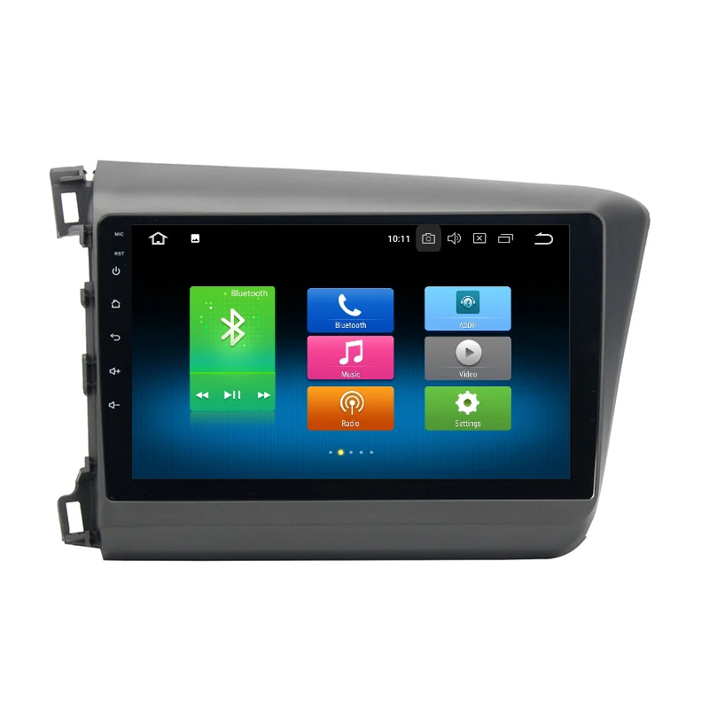 Clearance for Honda Civic 2012 2013 2014 Octa core px5 Android 8.0 car GPS radio with 4+32G wifi 4g usb auto Multimedia 2