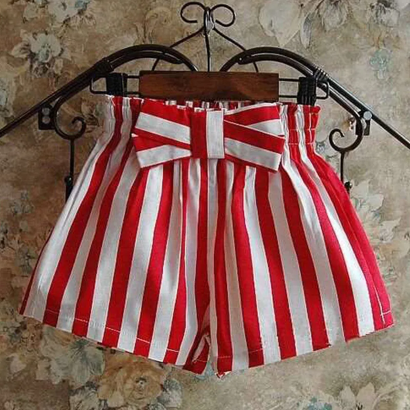 Big Cow Girls Clothing Sets Summer Fashion Baby Girl Clothes Lace Cotton Straplress Shirt+Striped Shorts 2Pcssets Girls Outfits (1)