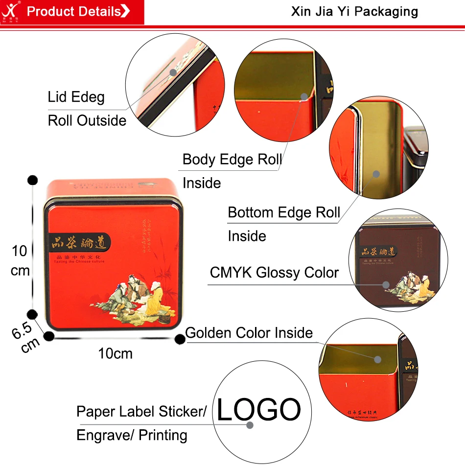 Xin Jia Yi упаковка оптом мини чай металлические коробки для хранения маленькая Конфета ювелирные изделия из монет носки хранения жестяная банка для кофе упаковка