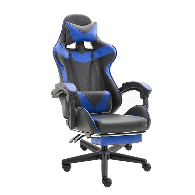 tristeza Opuesto leyendo Reclining leather game seat gaming LOL racing chair Comfortable Youtuber  computer chair _ - AliExpress Mobile
