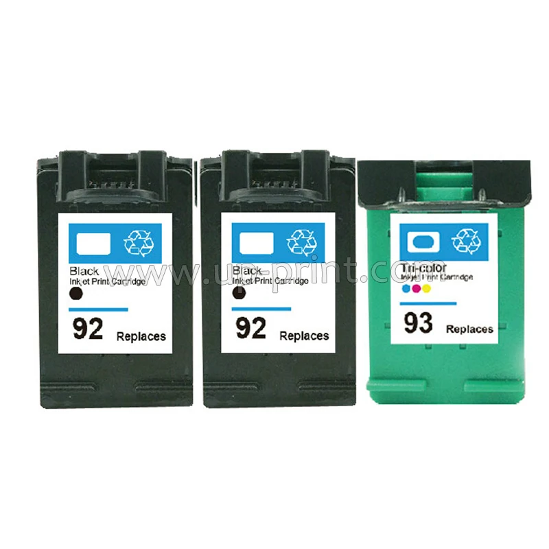 

UP 3 ink cartridges replacement for HP 92 93 for 5440 C3180 C3175 PSC 1507 Photosmart 7830 C3100 C3140 C3180 PRINTER