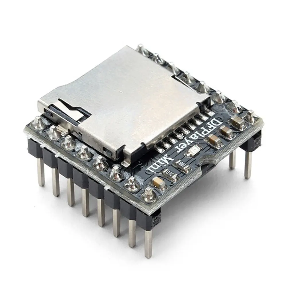 Dfplayer Mini reproductor MP3 Módulo para Arduino Negro U1J6 