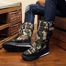 Новые мужские ботильоны; водонепроницаемые мужские зимние ботинки; зимние уличные теплые мужские ботинки на меху; модная рабочая обувь; Мужская обувь; унисекс; размеры 36-46