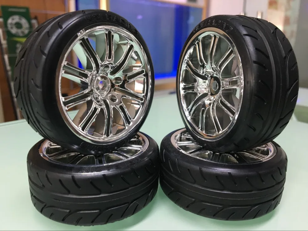 Pneus 1/10 Voiture Rallye Kit Pneus Et Jantes 1/10 Pour