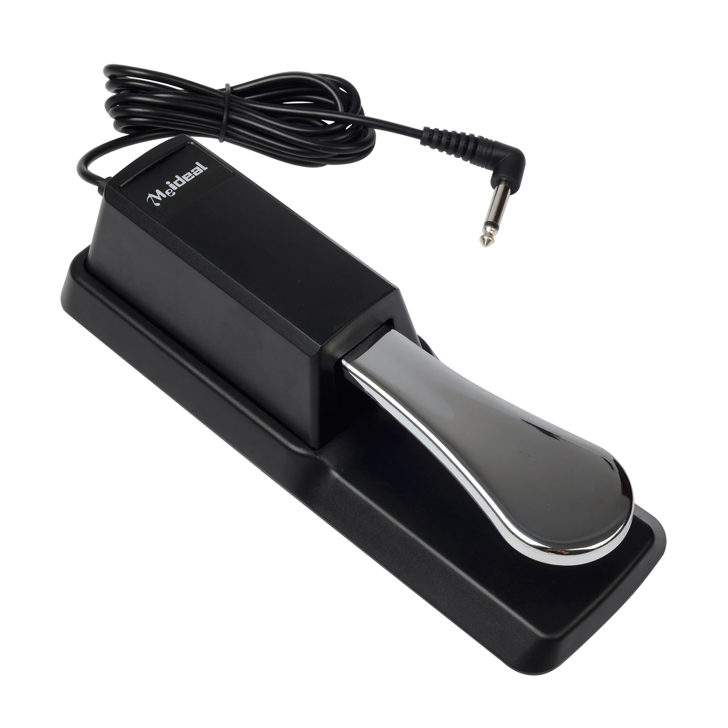 Sustain Pedal For Digital Piano Keyboard Damper Chrome Plated Pedal