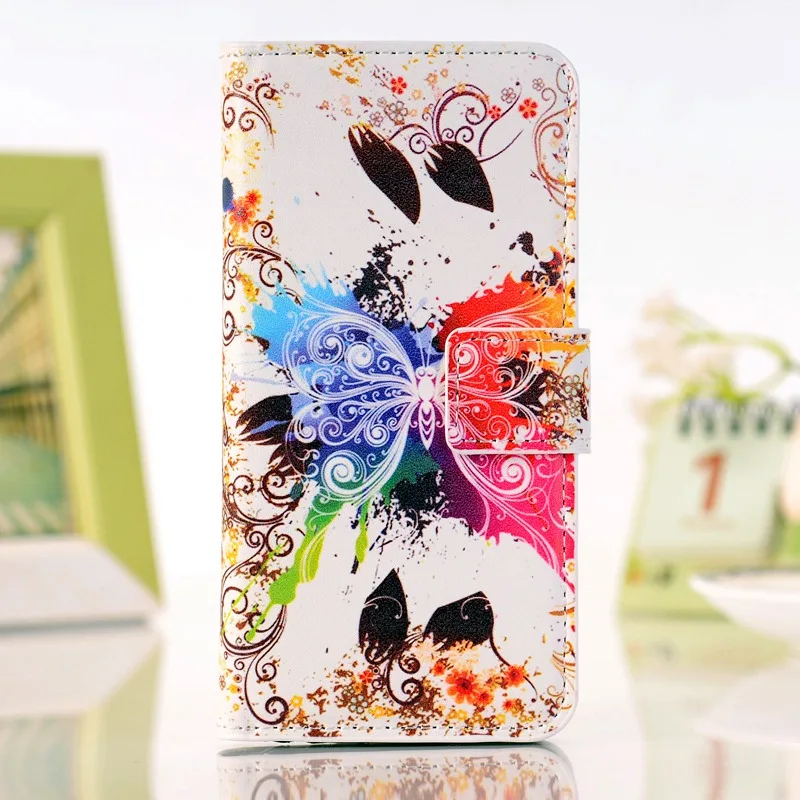 Для huawei P7 P8 P10 Lite Y3II Y5II Y6II Y6 Honor 5A LYO-L21 пчелы Y5c 4X 5X 4C кожаный чехол-портмоне с кожаный мягкий чехол для задней крышки - Цвет: Big Butterfly
