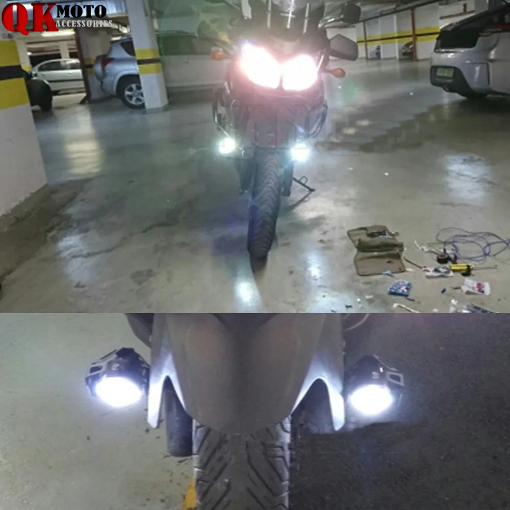 Универсальный 12 В мотоцикл пятно головы противотуманных фар для SUZUKI GSXR600 GSXR750