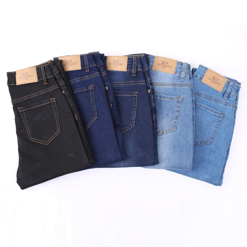 Женские узкие джинсы стрейч, "мамины" джинсы, узкие брюки из денима, джинсы с высокой посадкой, с эффектом потертости, большие размеры, лето